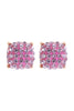 PAVE RHINESTONES EPOXY STUD EARRINGS