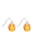 SOFTBALL EPOXY SPORTS DANGLE HOOK EARRINGS