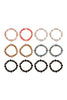 RONDELLE BEADS WITH RHINESTONE STRETCH BRACELET