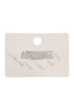 3PAIR MATTE CCB EARRINGS