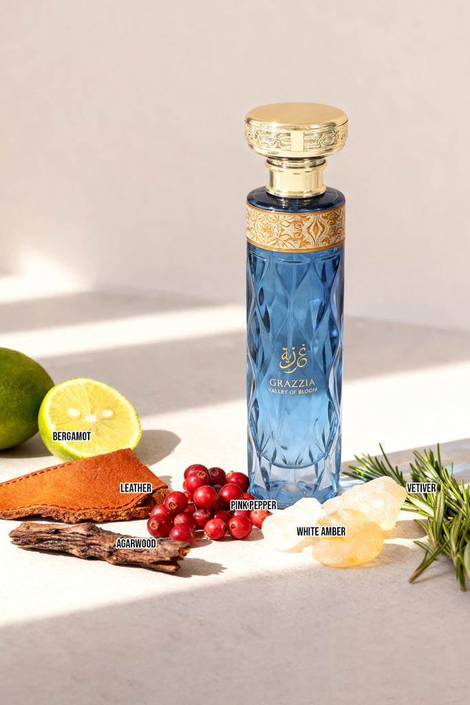 GRAZZIA VALLEY OF BLOOM SPRAY PERFUME EAU DE PARFUM FOR MEN AND WOMEN - 100ML/3.4FL.OZ.