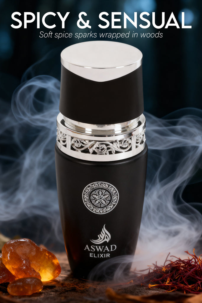 ASWAD ELIXIR SPRAY PERFUME EAU DE PARFUM FOR MEN - 100ML/3.4FL.OZ.