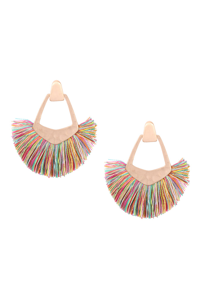BOHEMIAN INSPIRED TASSEL DANGLE EARRINGS