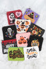 HAPPY HALLOWEEN SEQUIN AND SEED BEADS COIN POUCH