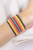 WESTERN ACCENT WRAP SEED BEAD CUFF BANGLE BRACELET