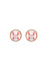 BALL SHAPED PEARL POST EARRINGS