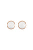 BALL SHAPED PEARL POST EARRINGS
