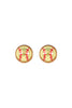 BALL SHAPED PEARL POST EARRINGS