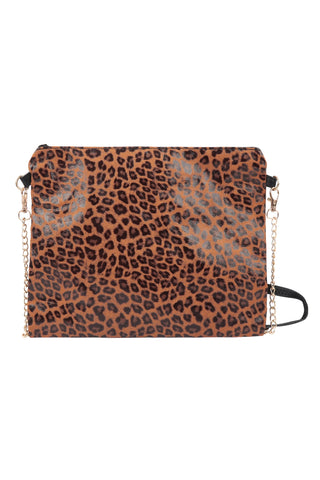 LEOPARD PATTERN LEATHER ZIPPER WALLET