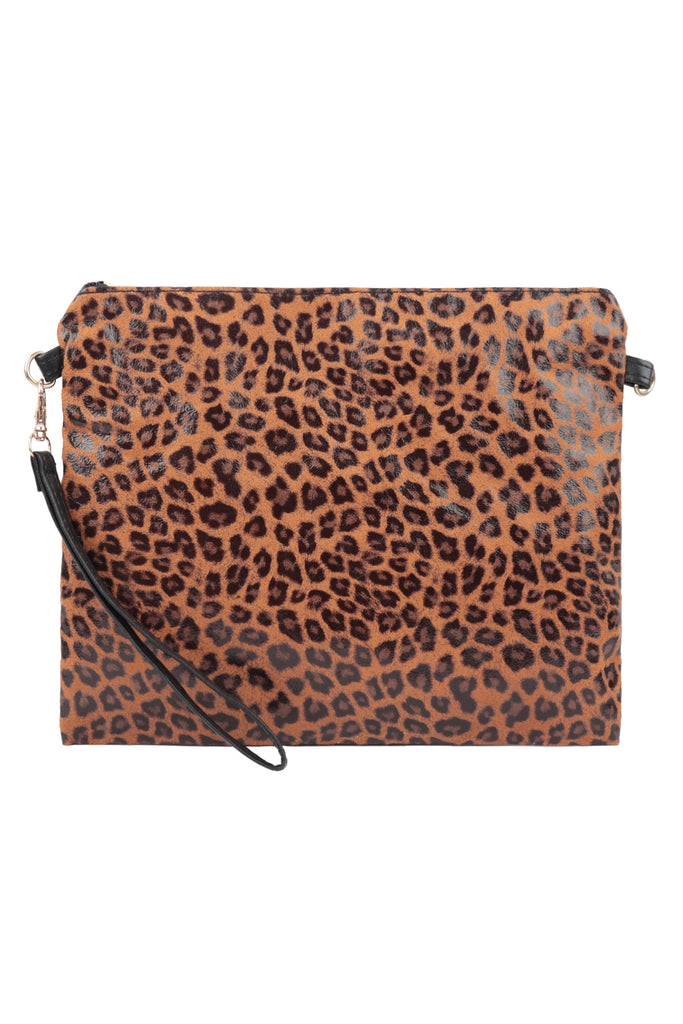 CHETTAH PRINT CHAIN STRAP MINI CROSSBODY BAG