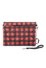 BUFFALO PLAID CHAIN STRAP MINI CROSSBODY BAG
