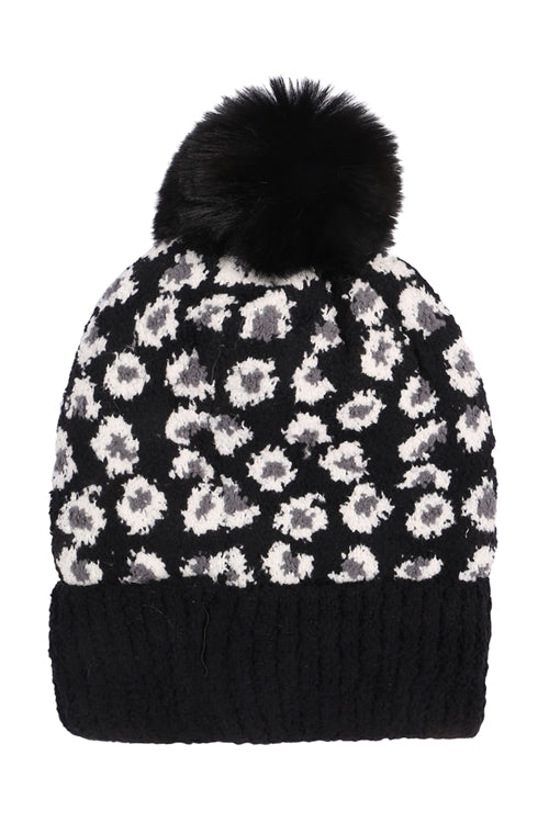 LEOPARD DOUBLE BEANIE