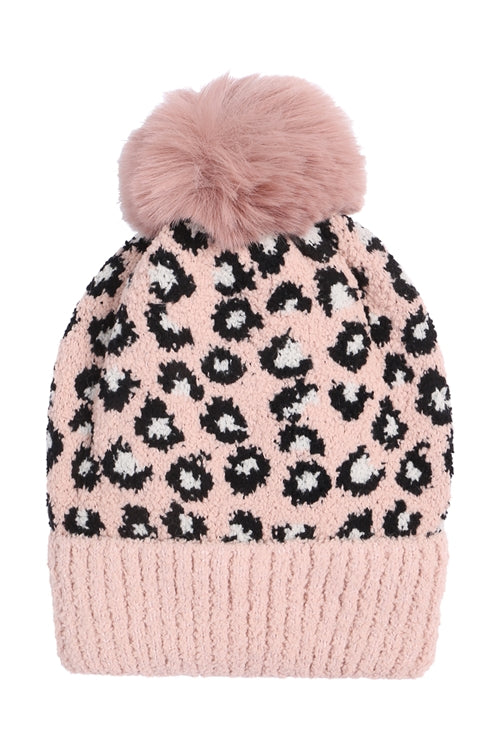 LEOPARD DOUBLE BEANIE