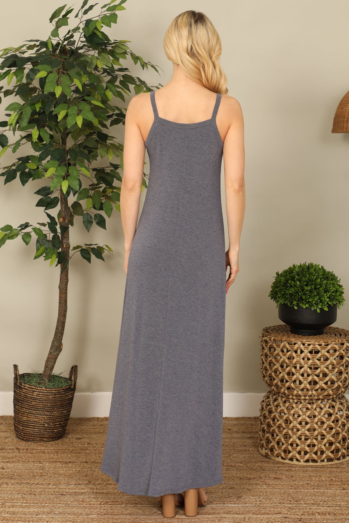 Spaghetti Strap Maxi Dress – Riah Fashion