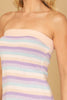 MULTI KNIT TUBE STRIPE DRESS