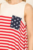 Sleeveless American Flag Top