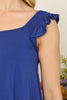 Ruffle Sleeveless Solid Top