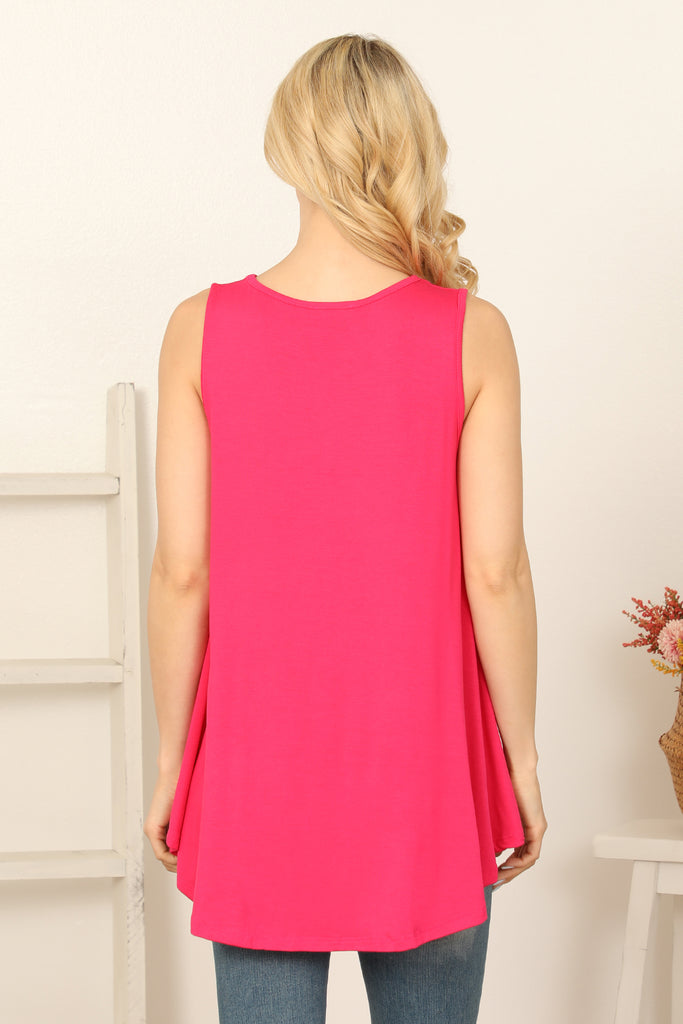 Sleeveless Solid Top