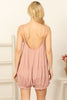 Spaghetti Strap Tiered Elastic Romper