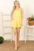 Spaghetti Strap Tiered Elastic Romper