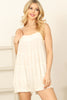 Spaghetti Strap Tiered Elastic Romper