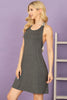 Halter Tie Animal Print Solid Dress