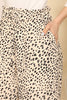 Waist Tie Animal Print Side Pocket Pants