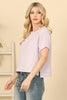 Short Sleeve Hanging Blouse Solid Top