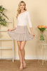 Ruffle Tiered Elastic Waist Skirt
