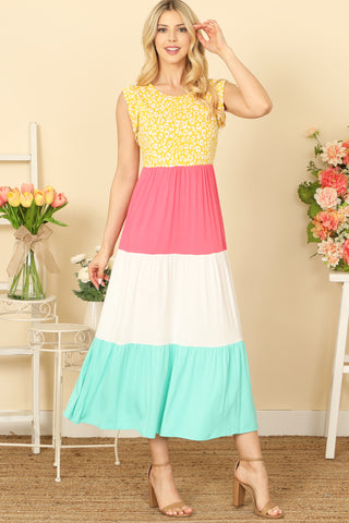 Floral Lace Halter Side Pocket Mini Dress