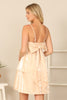 SPAGHETTI STRAP VELVET TIERED DRESS