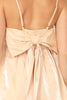 SPAGHETTI STRAP VELVET TIERED DRESS