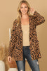 LONG SLEEVE LEOPARD OPEN CARDIGAN