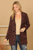 LONG SLEEVE LEOPARD OPEN CARDIGAN
