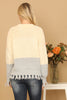 COLOR BLOCK KNIT SWEATER