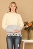 COLOR BLOCK KNIT SWEATER