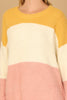 COLOR BLOCK KNIT SWEATER