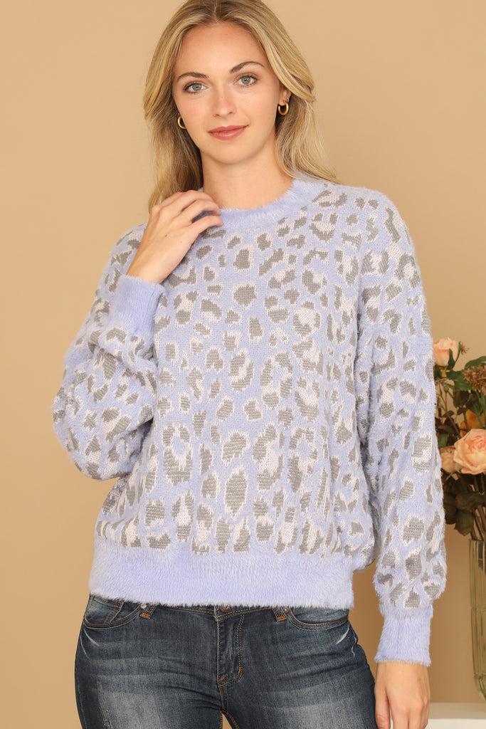 LEOPARD KNITTED SWEATER