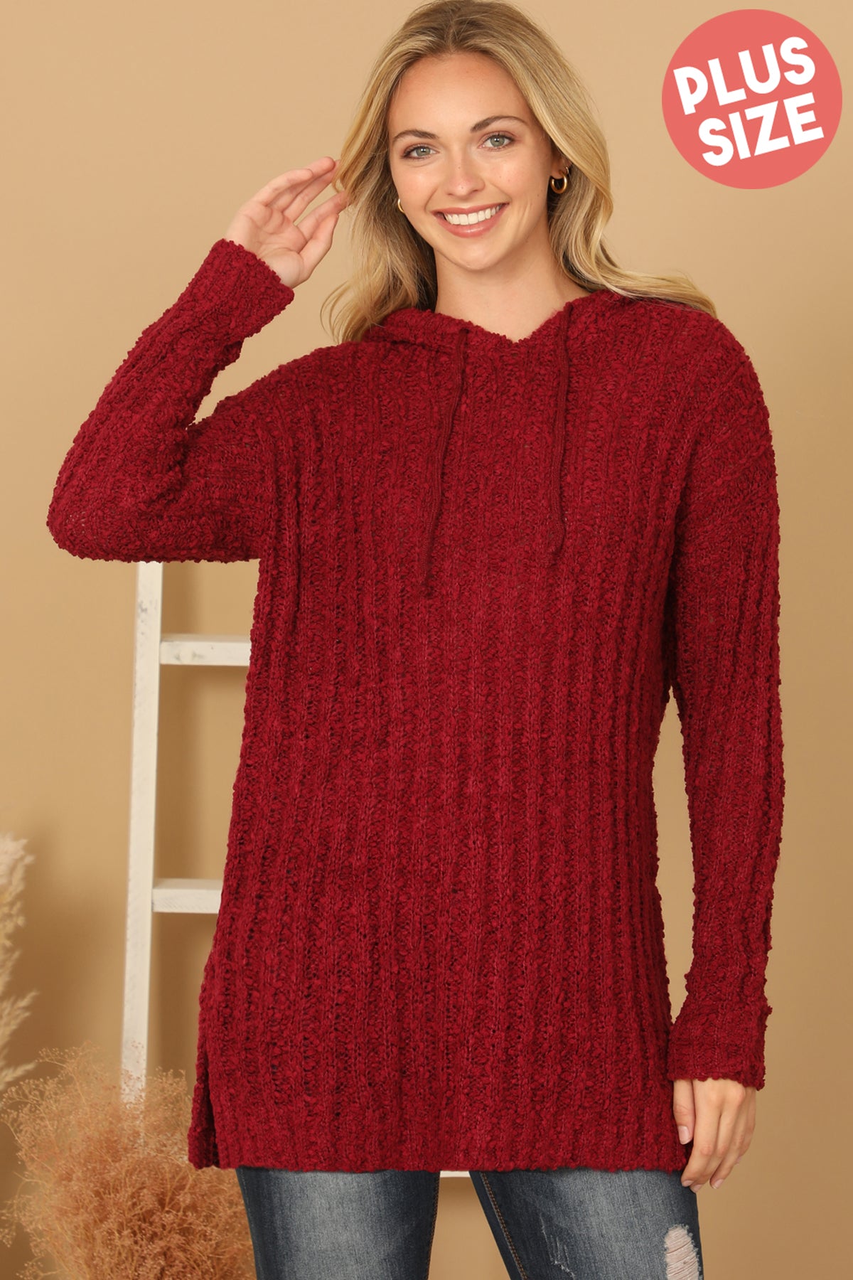 [ROMANTIC CROWN]★STRIPE RIB KNIT HOODIE Women's Lounge Cozy Rib Hoodie | Women's Tops | Abercrombie.com