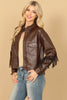 LEATHER TASSEL JACKET