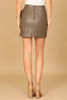 LEATHER WRAP WAIST KNOT SKIRT