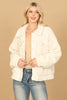 WOOL BUTTON DOWN STRIPE JACKET