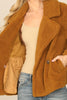 COLLARED SIDE POCKET FLEECE JACKET