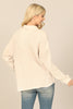 KNITTED COLLARED BUTTON DOWN JACKET