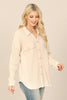 KNITTED COLLARED BUTTON DOWN JACKET