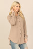 COLLARED BUTTON DOWN FRONT POCKET JACKET