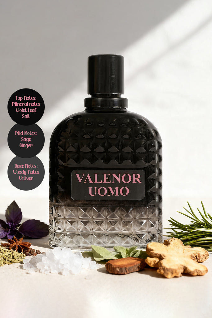 VALENOR UOMO SPRAY PERFUME EAU DE PARFUM FOR MEN - 100ML/3.3FL.OZ