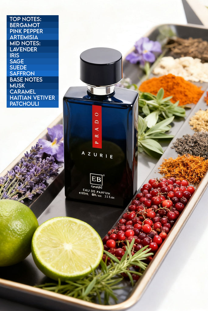 PRADO AZURIE SPRAY PERFUME EAU DE PARFUM FOR MEN - 100ML/3.3FL.OZ.