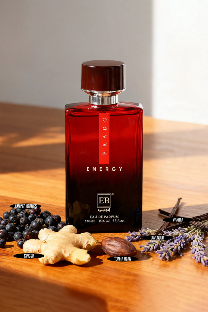 PRADO ENERGY SPRAY PERFUME EAU DE PARFUM FOR MEN - 100ML/3.3FL.OZ.