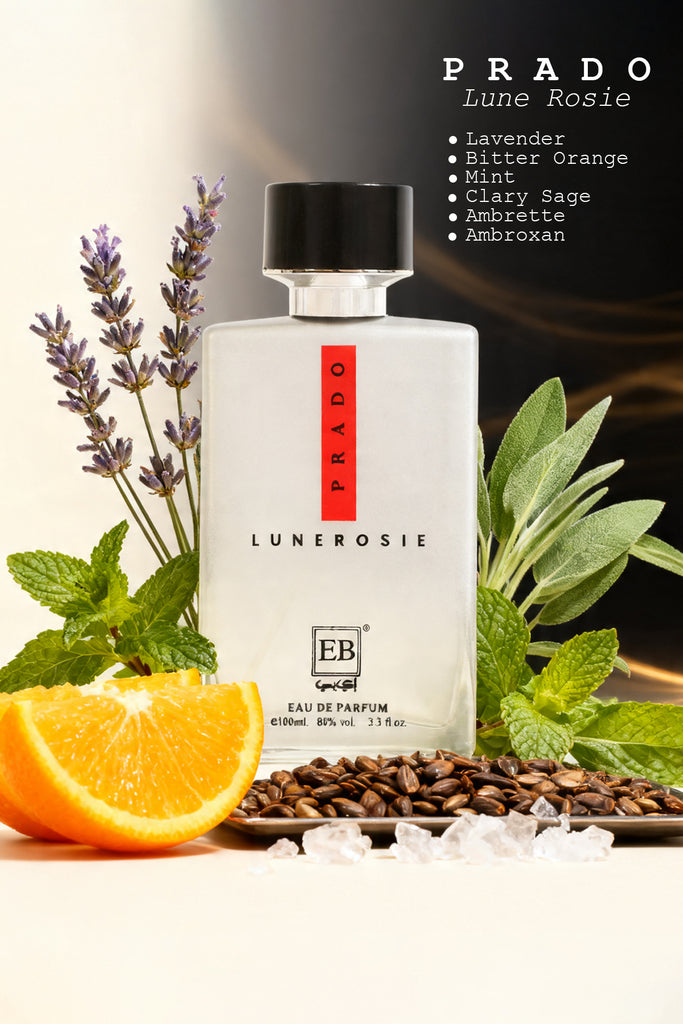 PRADO LUNE ROSIE SPRAY PERFUME EAU DE PARFUM FOR MEN - 100ML/3.3FL.OZ.